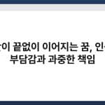 계단이 끝없이 이어지는 꿈, 인생의 부담감과 과중한 책임 4