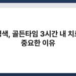 뇌경색, 골든타임 3시간 내 치료가 중요한 이유 4