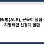 루게릭병(ALS), 근육이 점점 굳는 치명적인 신경계 질환 4