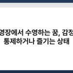수영장에서 수영하는 꿈, 감정을 통제하거나 즐기는 상태 2