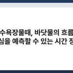 해수욕장물때, 바닷물의 흐름과 수심을 예측할 수 있는 시간 정보 2