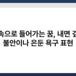 땅속으로 들어가는 꿈, 내면 깊은 불안이나 은둔 욕구 표현 4