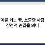 목걸이를 거는 꿈, 소중한 사람과의 감정적 연결을 의미 2