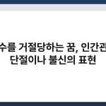 악수를 거절당하는 꿈, 인간관계 단절이나 불신의 표현 5