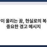알람이 울리는 꿈, 현실로의 복귀나 중요한 경고 메시지 3