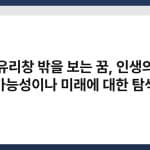 유리창 밖을 보는 꿈, 인생의 가능성이나 미래에 대한 탐색 5