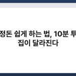 정리정돈 쉽게 하는 법, 10분 투자로 집이 달라진다 5