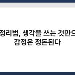 마음 정리법, 생각을 쓰는 것만으로도 감정은 정돈된다 3