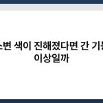 소변 색이 진해졌다면 간 기능 이상일까 3