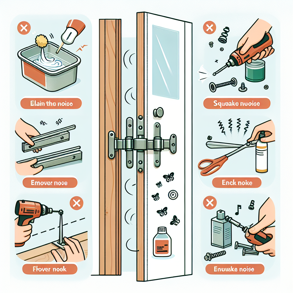 문 경첩 소음 제거, 윤활제 없이 해결하는 팁