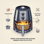 에어프라이어 종이호일 사용, 화재 위험 줄어드는 기준