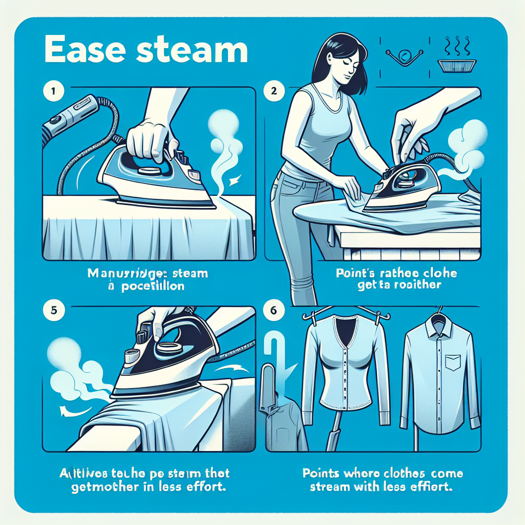 다림질 스팀 활용, 힘 덜 들고 펴지는 포인트