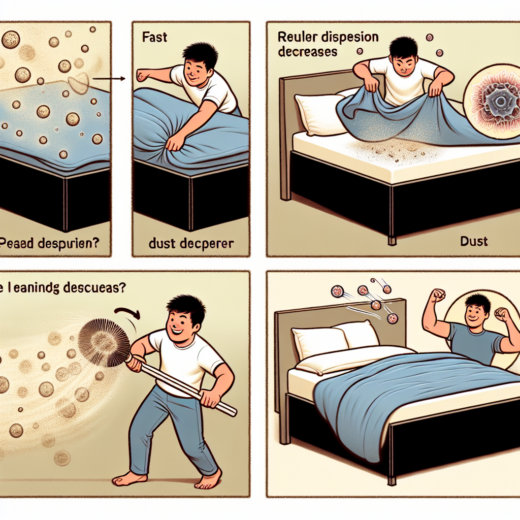 침구 털기 방법, 먼지 날림 줄어드는 이유