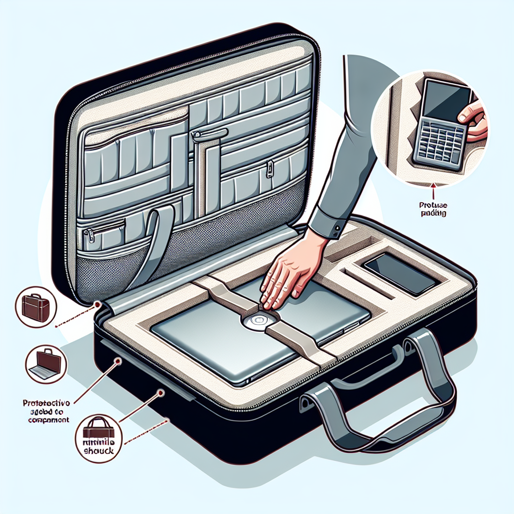 노트북 가방 수납, 충격 줄어드는 배치