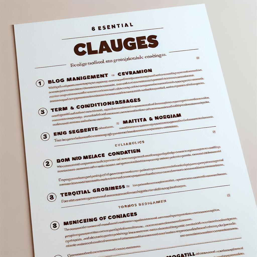 블로그 대행 계약서 필수 조항 8개