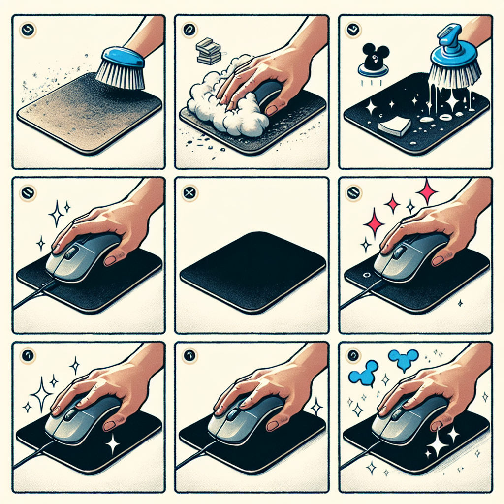 마우스패드 세척, 움직임 부드러워지는 이유