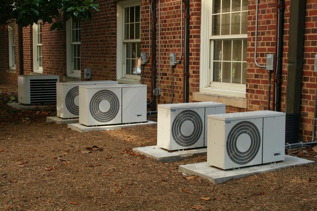 air conditioner compressor unit outdoor installation
