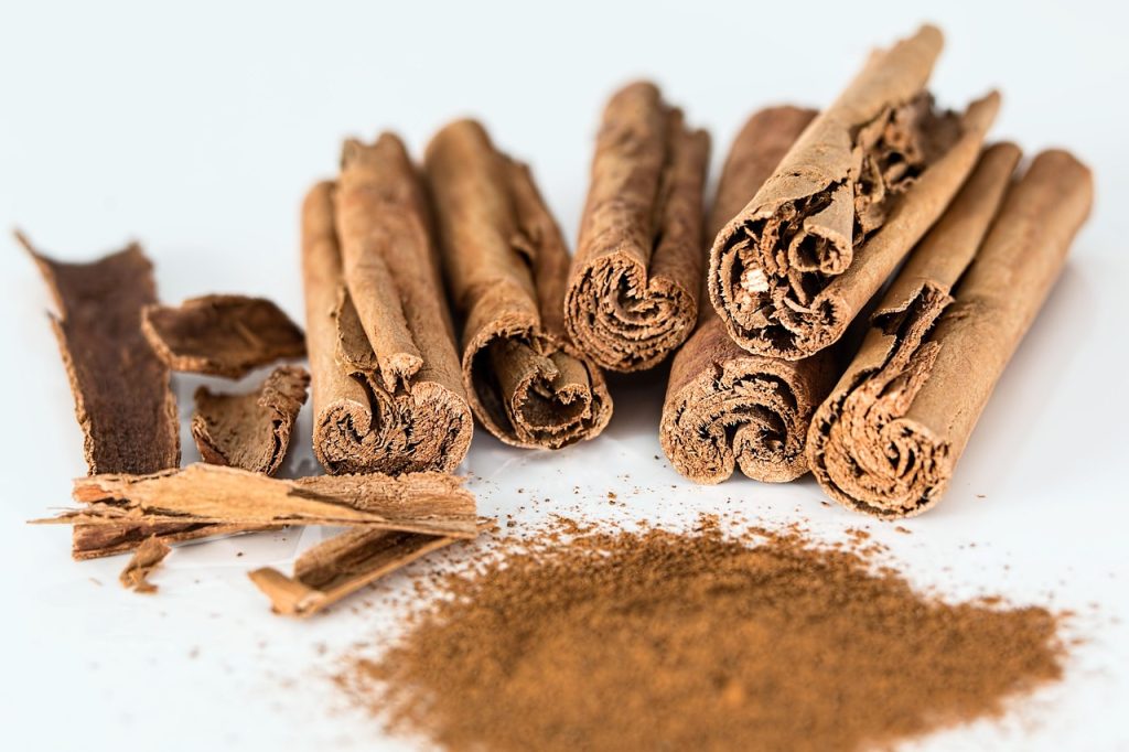 cinnamon powder sprinkled near kitchen drain