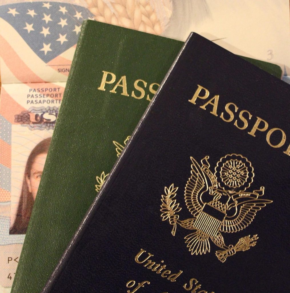 stack of official Korean documents and identification card
